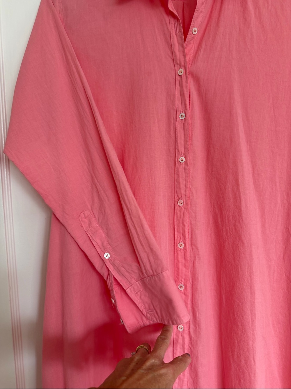 XiRENA NWOT Button-Down Maxi Shirtdress in Coral